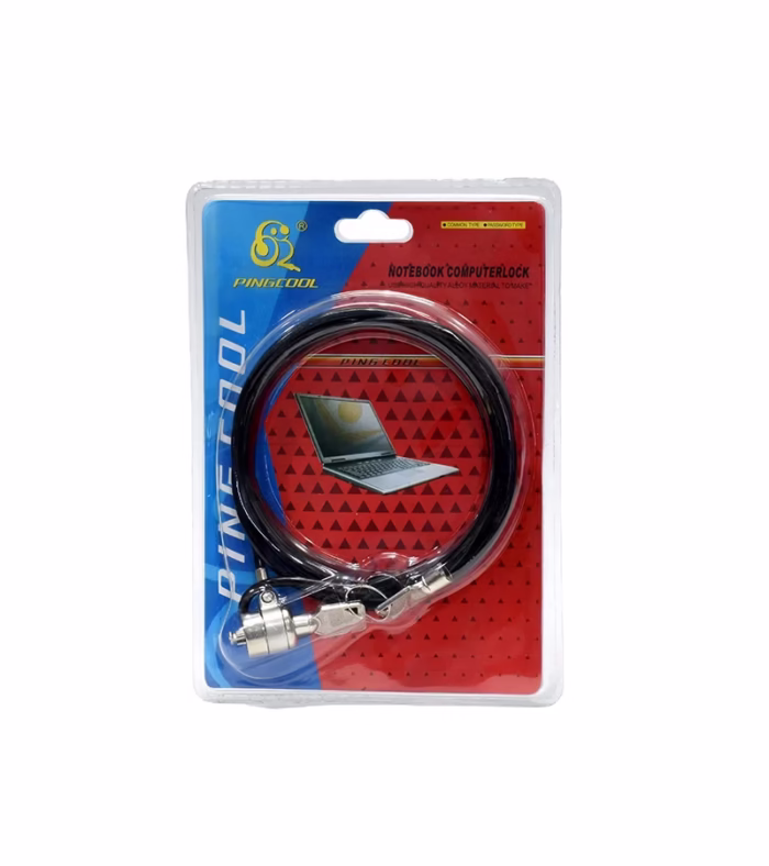 Cable de Seguridad para Laptop con Llave American NET GP  LL Cable de Seguridad para Laptop Con Llave y Cable Siliconado de color Negro Llave American NET GP LLM