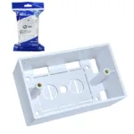 Caja Modular 4x2 Blanco LT USA LT-240 Caja de Montaje 4x2 Color Blanco LT-USA LT-240