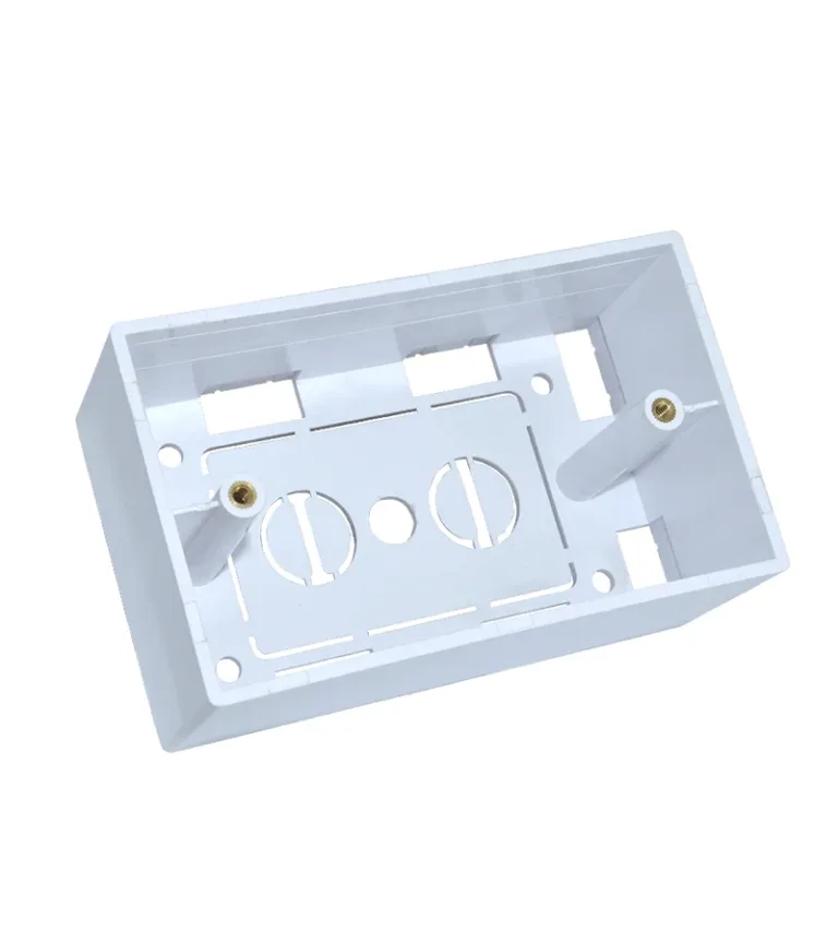 Caja Modular 4x2 Blanco LT USA LT-240 Caja de Montaje 4x2 Color Blanco LT-USA LT-240