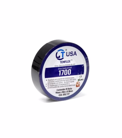 Cinta Aislante eléctrica LT USA CA UL Cinta Eléctrica Aislante de Vinil para Uso Industrial LT USA CA UL