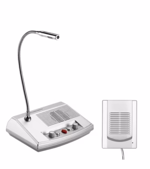 Intercomunicador para Ventanilla de Atención TW101 Set de Intercomunicador para Ventanilla de Atención Con Bi-Micrófono y Parlante Incorporado - Retekess ZZ-TW101