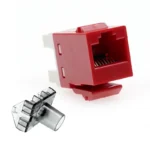 Jack Cat6 Commscope 1375187-7 Rojo Serie SL Keystone Cat6 Commscope Color Rojo