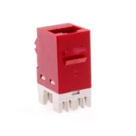 Jack Cat6 Commscope 1375187-7 Rojo Serie SL Keystone Cat6 Commscope Color Rojo