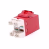 Jack Cat Commscope   Rojo Serie SL Keystone Cat Commscope Color Rojo
