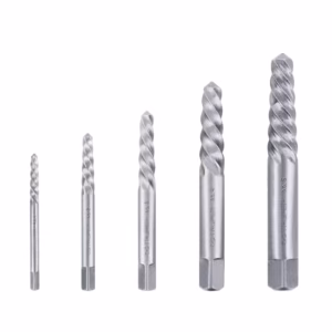 Juego con 5 extractores de tornillos Truper EXT-5 Juego de 5 Extractores de Tornillos en Acero al Cromo - Truper EXT-5