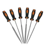 Juego de 6 limas finas - Truper LIJO-6X Juego de 6 limas con mango de TPR para joyero, Truper LIJO-6X