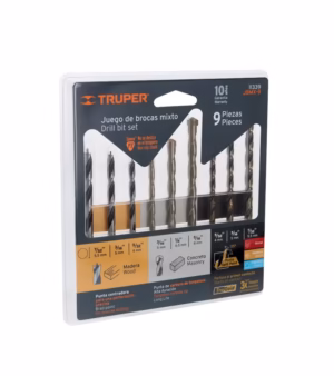 Juego de  brocas Truper JBMX  para Metal Concreto y Madera