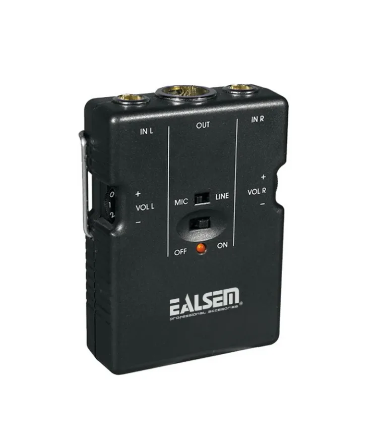 Micrófono Condensador de Solapa Amplificado - Ealsem ES-115 Micrófono Alámbrico Solapero Direccional con Condensador Phanthom - Ealsem ES-115