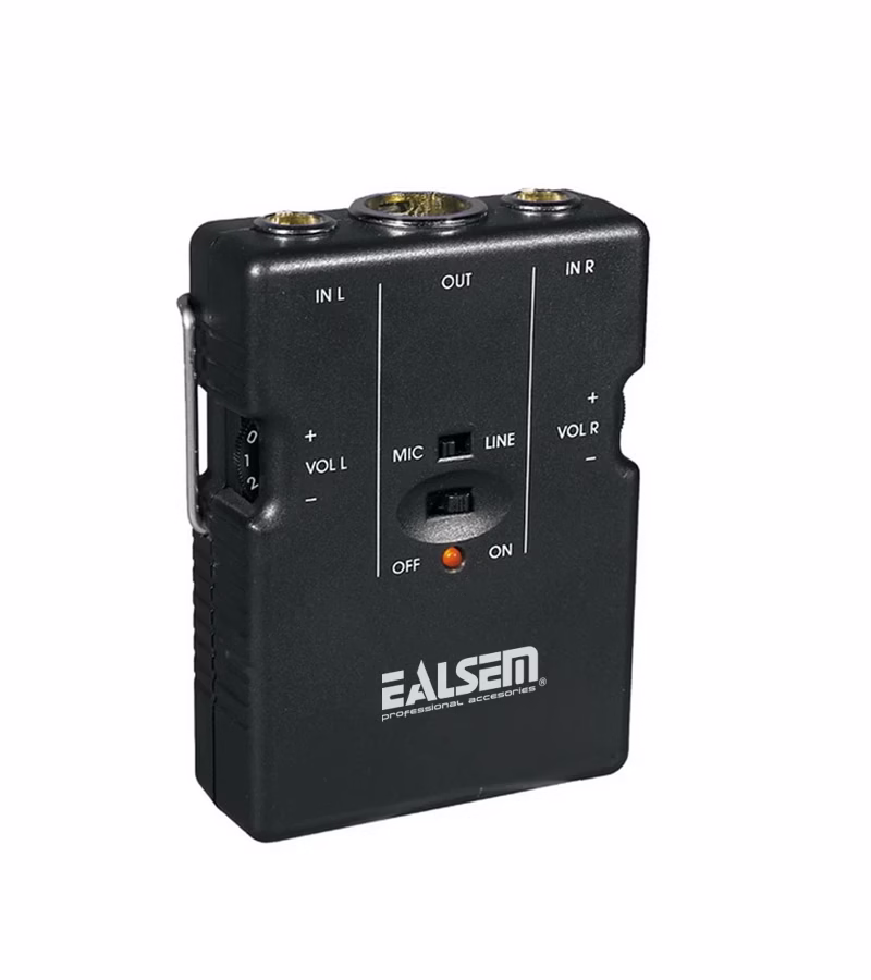 Micrófono Condensador de Solapa Amplificado   Ealsem ES  Micrófono Alámbrico Solapero Direccional con Condensador Phanthom   Ealsem ES 