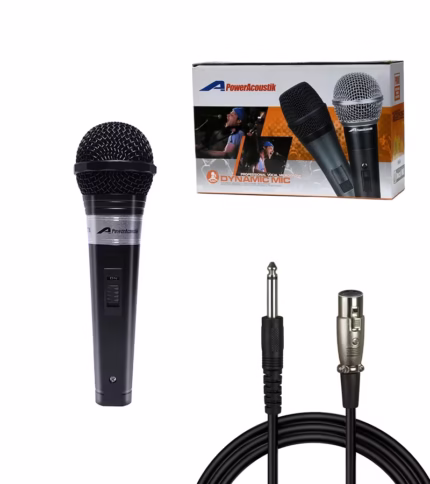 Micrófono de Mano Unidireccional PA  Micrófono Dinámico Unidireccional   Power Acoustik PA 