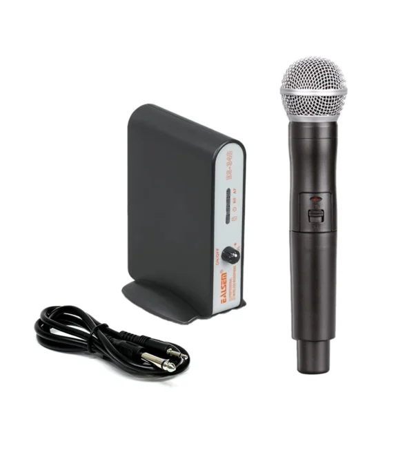 Micrófono Inalámbrico VHF de Mano - Ealsem ES-340 Micrófono de Mano Inalámbrico con frecuencia VHF EALSEM ES-340