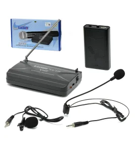 Micrófono Inalámbrico de Vincha y Solapa VHF EALSEM ES-330-V Micrófono Inalámbrico Solapero y Vincha con tecnología VHF - EALSEM ES-330-V