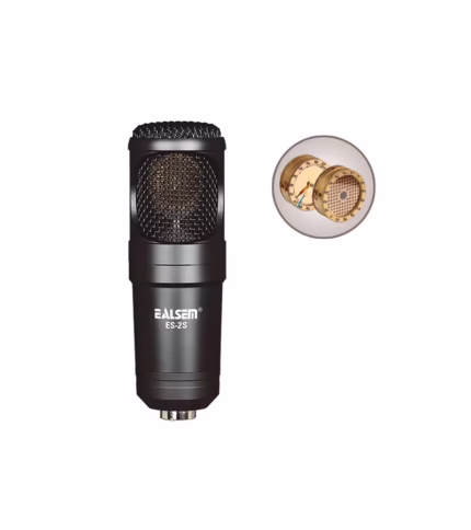 Micrófono de Estudio Profesional Ealsem ES-2S Micrófono Condensador de Estudio Profesional EALSEM ES-2S