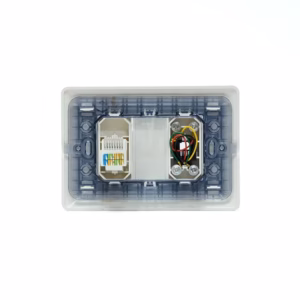 Placa de Pared RJ11 Telefónico y Red Cat5e Opalux BM1876 Wall Plated con Puerto Telefónico y RJ45 cat5e - Opalux BM1885