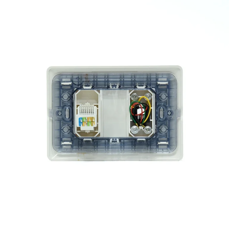 Placa de Pared RJ11 Telefónico y Red Cat5e Opalux BM1876 Wall Plated con Puerto Telefónico y RJ45 cat5e - Opalux BM1885