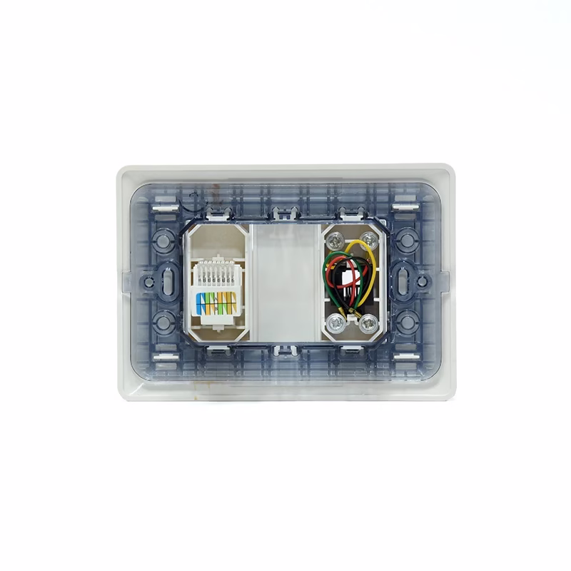 Placa de Pared RJ Telefónico y Red Cate Opalux BM Wall Plated con Puerto Telefónico y RJ cate   Opalux BM