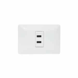 Placa de Pared USB de Carga x2 Opalux BM1116 Wall Plated con 2 Puertos USB de Carga - Opalux BM1116