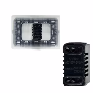 Placa de Pared USB de Carga x2 Opalux BM1116 Wall Plated con 2 Puertos USB de Carga - Opalux BM1116
