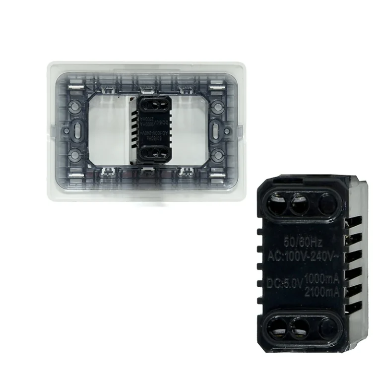 Placa de Pared USB de Carga x2 Opalux BM1116 Wall Plated con 2 Puertos USB de Carga - Opalux BM1116