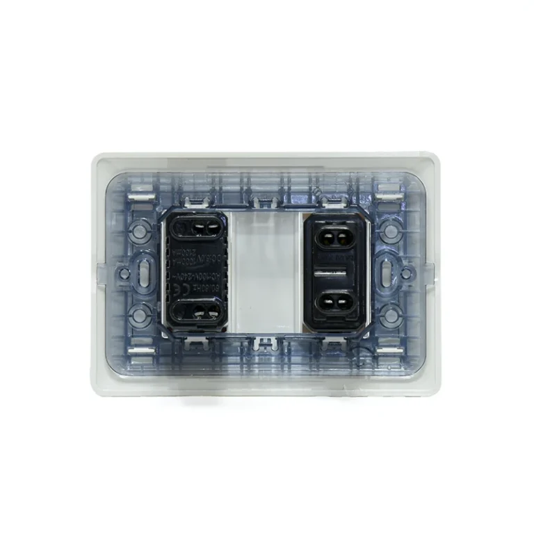 Placa de Pared USB de Carga x2 con Toma Eléctrica Plano/Redondo NEMA Opalux BM1226 Wall Plated con 2 Puertos USB de Carga y 1 Puerto de Toma Eléctrica Americana Opalux BM1116