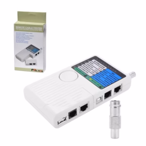 Probador de Cable UTP BNC USB y Telefónico High Full Max HFM-C14: ¡Verifica tus Conexiones con Precisión!
