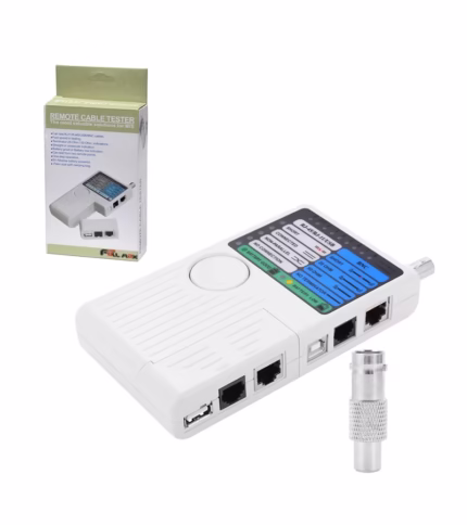 Probador de Cable UTP BNC USB y Telefónico High Full Max HFM-C14: ¡Verifica tus Conexiones con Precisión!