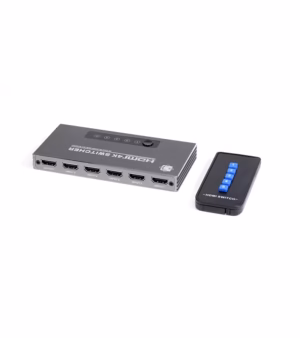 Selector HDMI 5 Entradas 1 Salida Switch 4K Delcom DSWI004 Switch HDMI 5x1 para  Video y Audio HDMI hasta 4K v2.0 Delcom DSWI004, Selector de Video HDMI