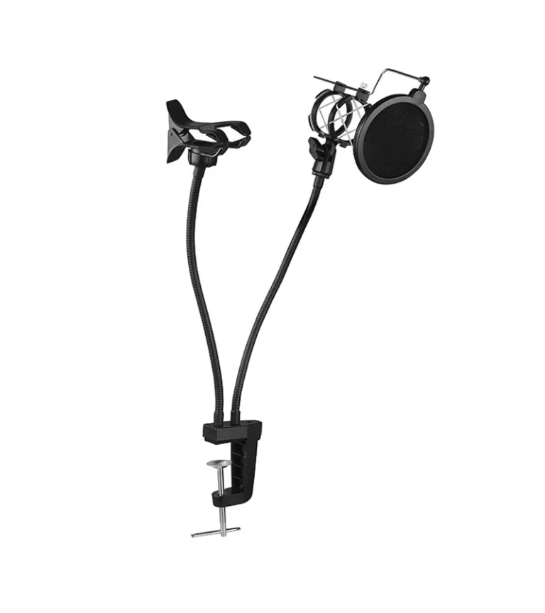 Soporte para Micrófono con Clip para Celulares DS-302 Soporte de Micrófono con Clip para Celular para Mesa - Hawk Free Power DS-302, Porta Micrófono con Celular para Mesa o Escritorio HFM, ZZ-DS-302