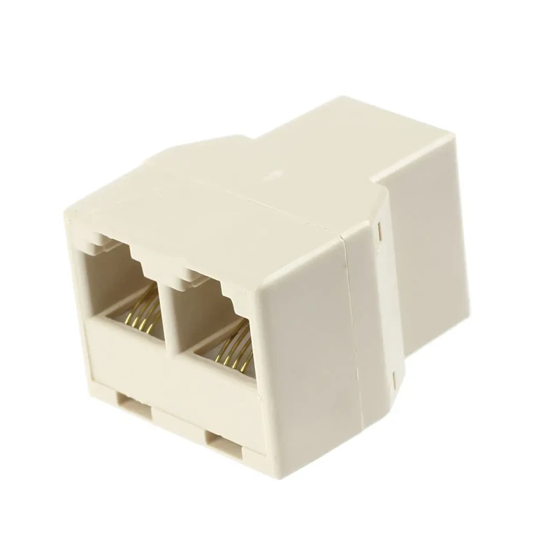 Splitter Telefónico 1x2 vías High Full Max ZZ-B-0167F Splitter para Conector Telefónico RJ11 de 1 Entrada con 2 Salidas Hembra - High Full Max ZZ-B-0167F