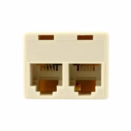 Splitter Telefónico 1x2 vías High Full Max ZZ-B-0167 Splitter para Conector Telefónico RJ11 de 1 Entrada Macho con 2 Salidas Hembra - High Full Max ZZ-B-0167
