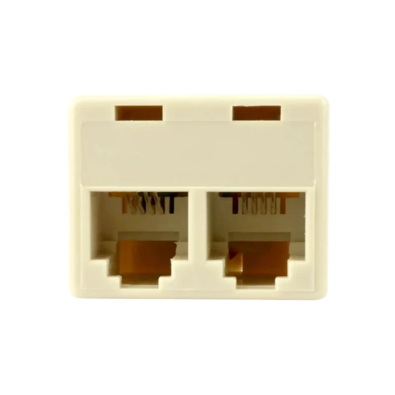 Splitter Telefónico 1x2 vías High Full Max ZZ-B-0167 Splitter para Conector Telefónico RJ11 de 1 Entrada Macho con 2 Salidas Hembra - High Full Max ZZ-B-0167