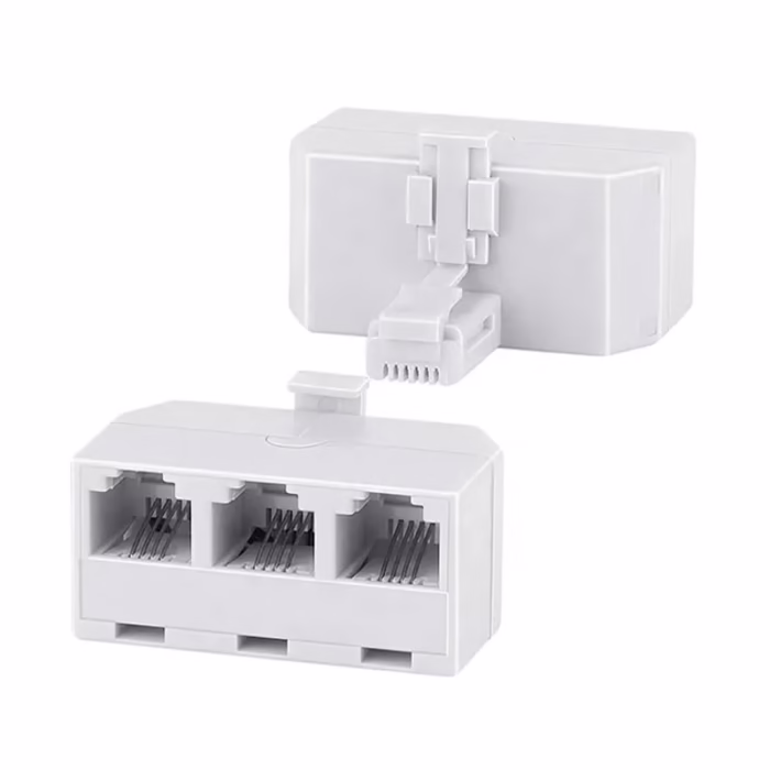 Splitter Telefónico x vías MaxCable KR  Splitter para Conector Telefónico RJ de  Entrada Macho con  Salidas Hembra   MaxCable KR