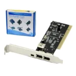 Tarjeta PCI Firewire IEEE 1394 - IE1394-PCI Tarjeta con Ranura PCI con 2 Puertos Firewire de 6 Pines y 1 Puerto Firewire de 4 Pines IEEE 1394