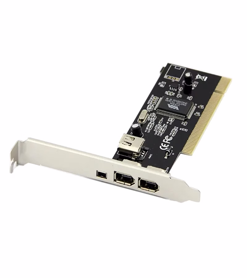 Tarjeta PCI Firewire IEEE    IE PCI Tarjeta con Ranura PCI con  Puertos Firewire de  Pines y  Puerto Firewire de  Pines IEEE 