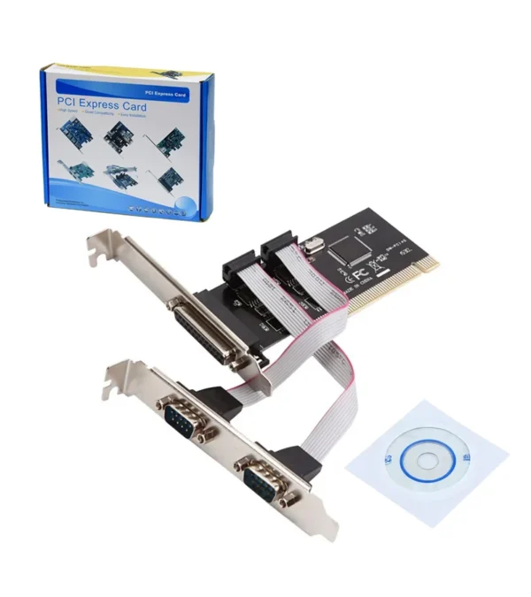 Tarjeta PCI Paralelo y Serial RS232 - American NET GP-252-C Tarjeta PCI con Puerto Paralelo y 2 Puertos Serial RS232 DB9 - American NET GP-252-C