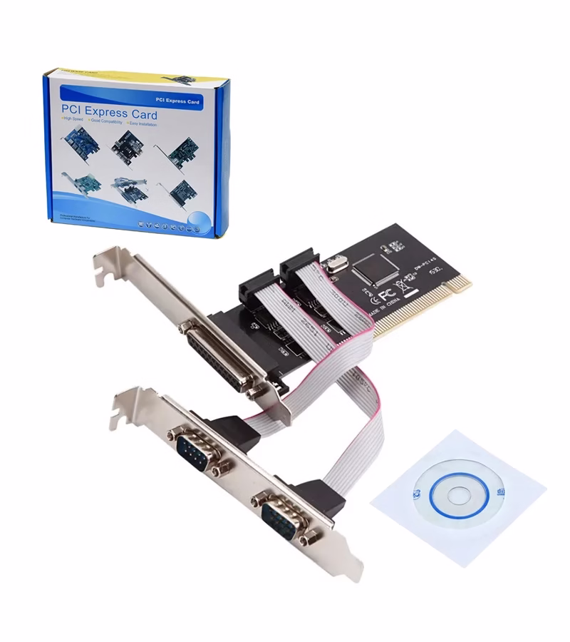 Tarjeta PCI Paralelo y Serial RS   American NET GP  C Tarjeta PCI con Puerto Paralelo y  Puertos Serial RS DB   American NET GP  C