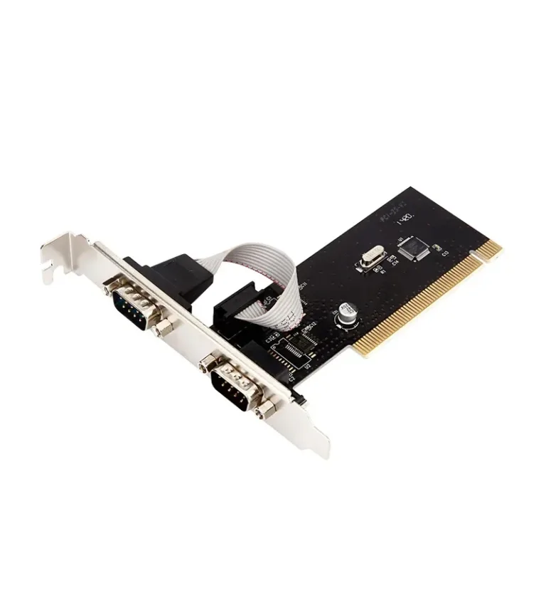 Tarjeta PCI Serial x 2 Puertos RS232 Chip 60806A Tarjeta PCI con 2 Puertos Serial RS232 DB9 Macho - Puerto de Comunicaciones con Chip 60806A