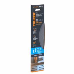 Tiras Antideslizante de 50mm para Área Húmeda - Truper CIAH-02G Pack de 6 tiras de 23cm antiderrapantes grises 50mm para área húmeda  - Truper CIAH-02G 101775