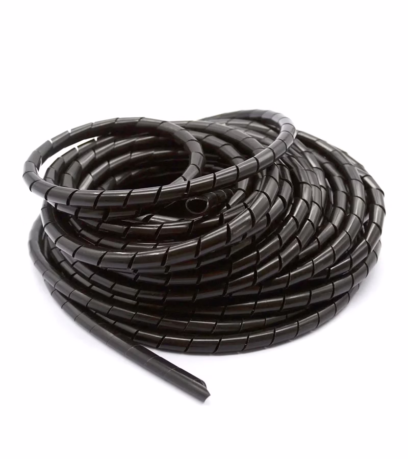 Tubo Espiral de  Metros en mm   LT USA TE BK Ordenador de Cables en Espiral o Helicoidal de mm   LT USA TE BK