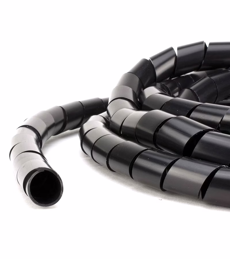 Tubo Espiral de  Metros en mm   LT USA TE BK Ordenador de Cables en Espiral o Helicoidal de mm   LT USA TE BK