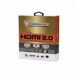 Cable HDMI American NET V2.0 4K Ultra HD GP-090 Cable HDMI American Net Versión 2.0 Ultra HD 2160p 4K@30hz Full HD@60hz High Speed con Ethernet Audio Return Channel