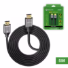 Cable HDMI Delcom de  Metros KHz v DCHD Conexión sin Límites en Alta Resolución Cable HDMI  premium Delcom DCHD de  metros color negro mostrando sus conectores reforzados de aluminio y bañados en oro un producto de HD Multimedia PERU SAC