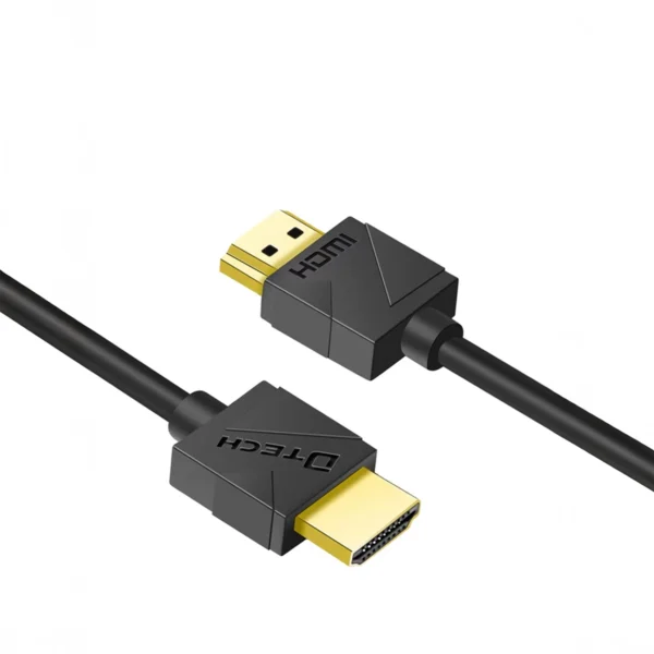 Cable HDMI de 50cm 4K Slim DTECH DT-H202A: ¡Conexión Ultra HD con Máxima Flexibilidad!
