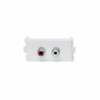 Conector RCA con Borneras para Placa de Pared ADP  Adaptador RCA para Placa de Pared de  Filas ADP   RCA de Audio Estéreo RL con Borneras para Wall Plate
