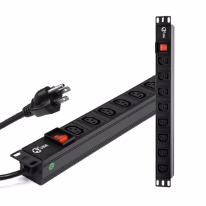 Power Rack PDU de 8 Tomas C13 de 2MT - LT USA LT-PDU-8 PDU 8 Tomas Eléctricas con Conector C13 de 1RU a 220V-240VAC - Cable de 2 Metros de 16AWG LT USA LT-PDU- 8