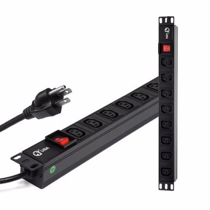 Power Rack PDU de  Tomas C de MT   LT USA LT PDU  PDU  Tomas Eléctricas con Conector C de RU a V VAC   Cable de  Metros de AWG LT USA LT PDU  