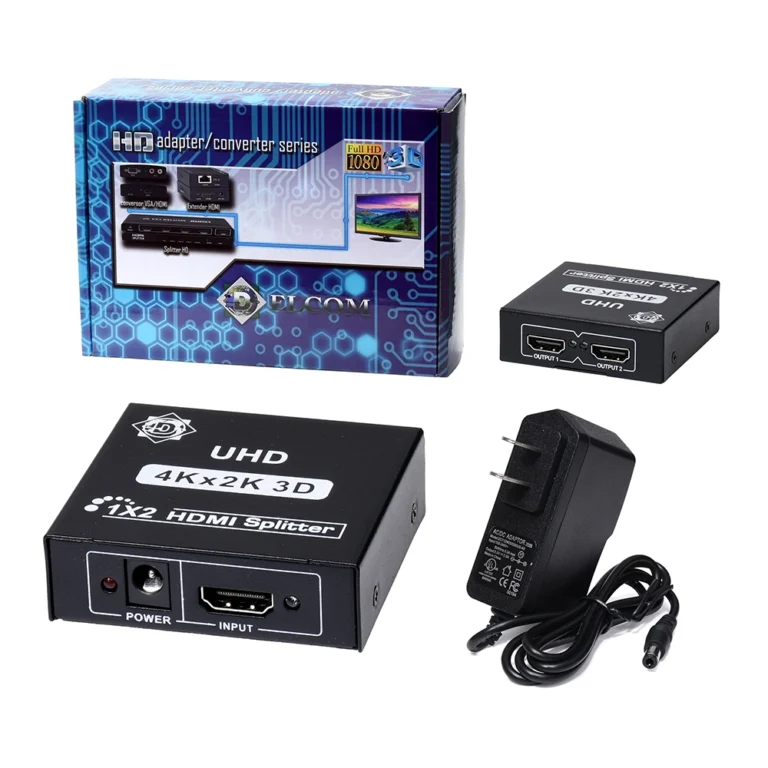 Splitter HDMI 1x2 Full HD 4K Delcom CY05: Duplica tu señal HDMI con estilo y confiabilidad