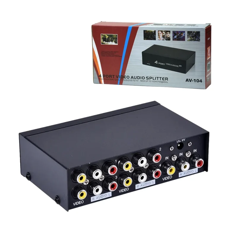 Splitter RCA 1x4 Vías Trautech PE-EL0238