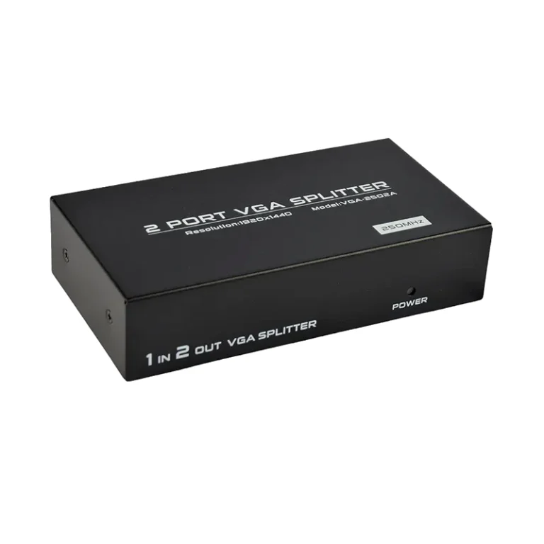 Splitter VGA 1x2 Vías de 250Mhz American NET GP-194-2-250 Splitter de Video VGA con 1 Entrada 2 salidas en Simultáneo a 250Mhz Full HD 1920 x 1440 píxeles American NET GP-194(2/250)