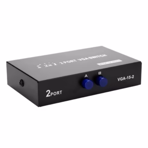 Switch VGA de 2 Entradas 1 Salida - Trautech PE-SC0013 Selector VGA de 2 Entradas 1 Salida - Botón Manual, Full HD 1920x1280 pixeles Trautech PE-SC0013